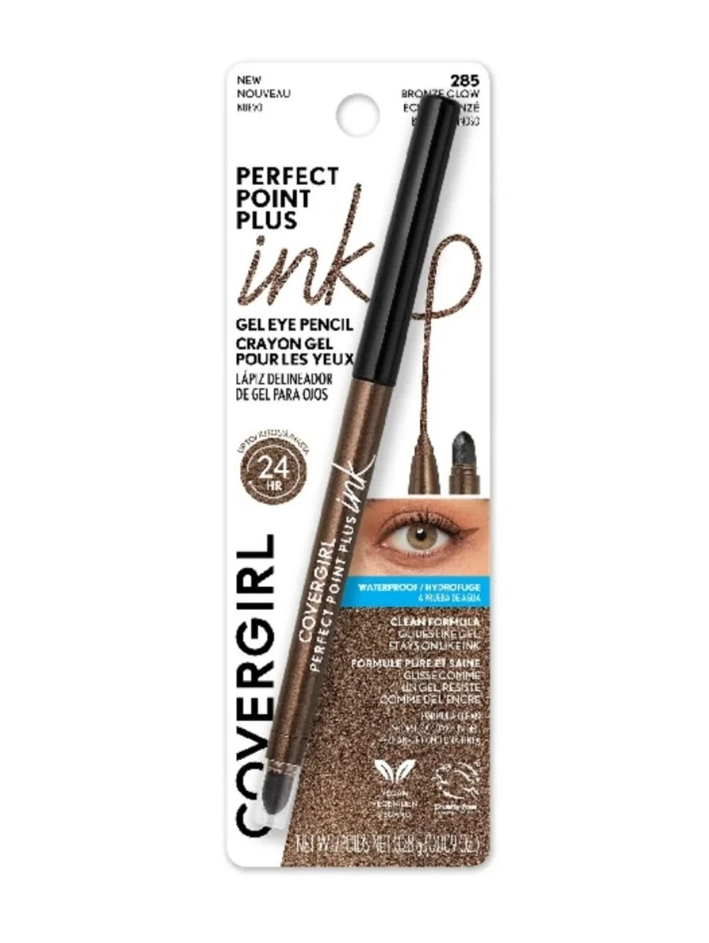 ⭐4/$15 Covergirl Perfect Point Plus Ink Gel Eye Pencil Bronze Glow